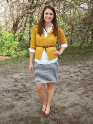 Pinspired: mustard + stripes