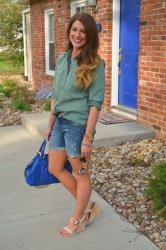 Boyfriend Shorts + Cobalt.