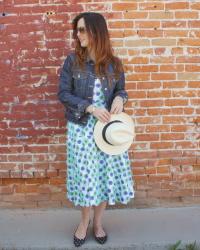 J.Crew Embroidered Floral & Madewell Skimmers