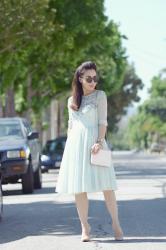 Like A Princess: Jeweled Mint Dress