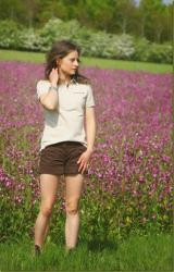 Barbour polo in the perfect pink meadow