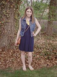 Navy Summer Dress + Giveaway!