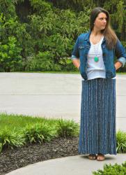 Printed Maxi Skirt