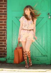 Lulu's Style: Peach Romper Two Ways