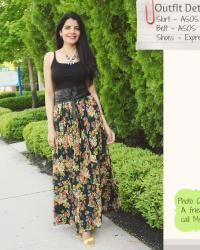 Lookbook : Waiting For Summer In Floral Maxi Skirt