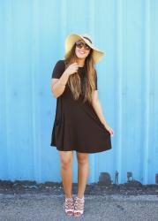 LITTLE BLACK SWING DRESS