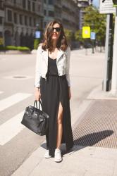 Cotton black dress