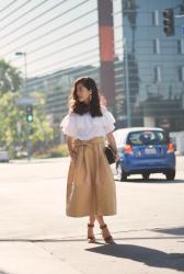 A Romantic Traveler: Eyelet Top and Full Skirt