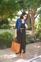 Weekday to Weekend: Black Maxi Dress