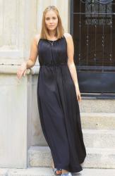 black maxidress