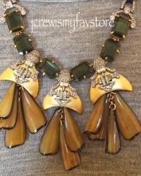 J. Crew Petal Droplet and Crystal Spike Necklaces