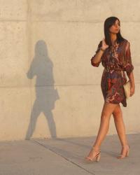 Look con vestido camisero