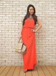 The Orange Maxi Dress