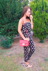 Flowered jumpsuit