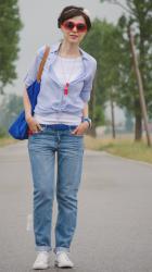 Boyfriend jeans - restyled look