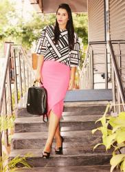 Fashion Trend Crop Top | Pencil Skirt 