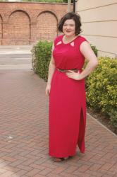 Hot pink maxi dress...