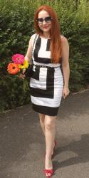 Gerberas and BW Dress