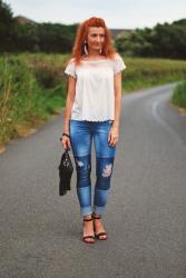 French Style: Distressed Patchwork Jeans | La Redoute Brand Ambassador Post