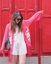 Pink Kimono – Elodie in Paris