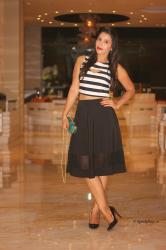 Fall Trends | Crop Tops | Flared Skirt | Bold Lips