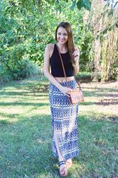 Crop Top + Maxi Skirt