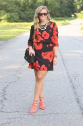 Wear & Share Wednesday: mark. Dark Blooms Dress