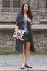 flowy trench coat