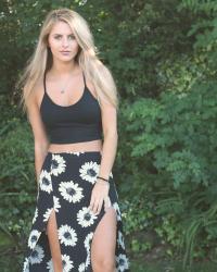 SPLIT MAXI SKIRT