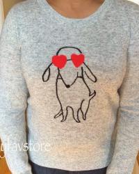 J. Crew Factory Intarsia Dog Sweater 