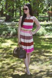 Stripes, Glitter and Pink: a Dressy Day with W 