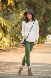 What to Wear With Olive Green Pants This Fall