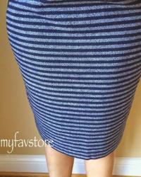 J. Crew Pencil Skirt in Stripe Tweed