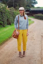 Mustard Yellow With Grey Marl (Plus Handmade Jewellery)