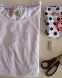 DIY: white t-shirt with valance