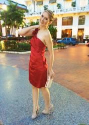 {Outfit}: Elegant in a Red Cocktail Dress