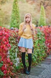 mustard sweater