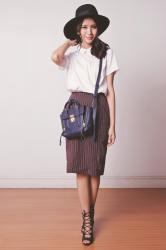 (The SM Store SM Makati top, heels and clutch, MURUA skirt and...