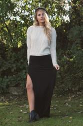 MAXI SKIRT & A BERET