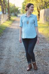 Maternity Style: Chambray & Writing Styles 