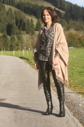 PLAID, LEATHER AND PONCHO