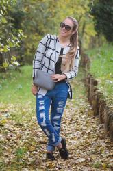 Come abbinare le creepers ed il mio look con boy-friend jeans e maxi cardigan 