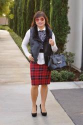 Throw Back Thursday Fashion Link Up: Plaid Tube Skirt