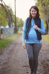 Maternity Style: Blue & Gray