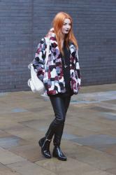 Patchwork Fur Coat