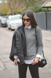 Look de invierno con prendas basicas