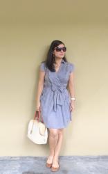 Grey Wrap Dress