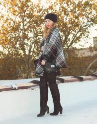 Plaid Poncho