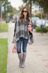 plaid cape