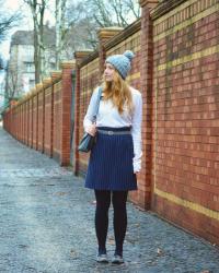 Cat Jumper and Grey Bobble Hat